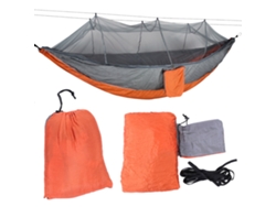 Hamaca portátil con mosquitera para acampar - Gris