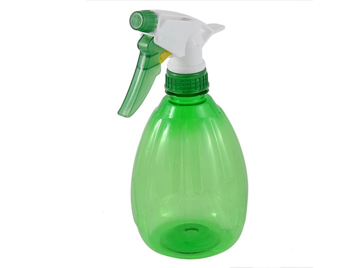 Botella pulverizadora verde con gatillo de agua, 500 ml, para peluquerías