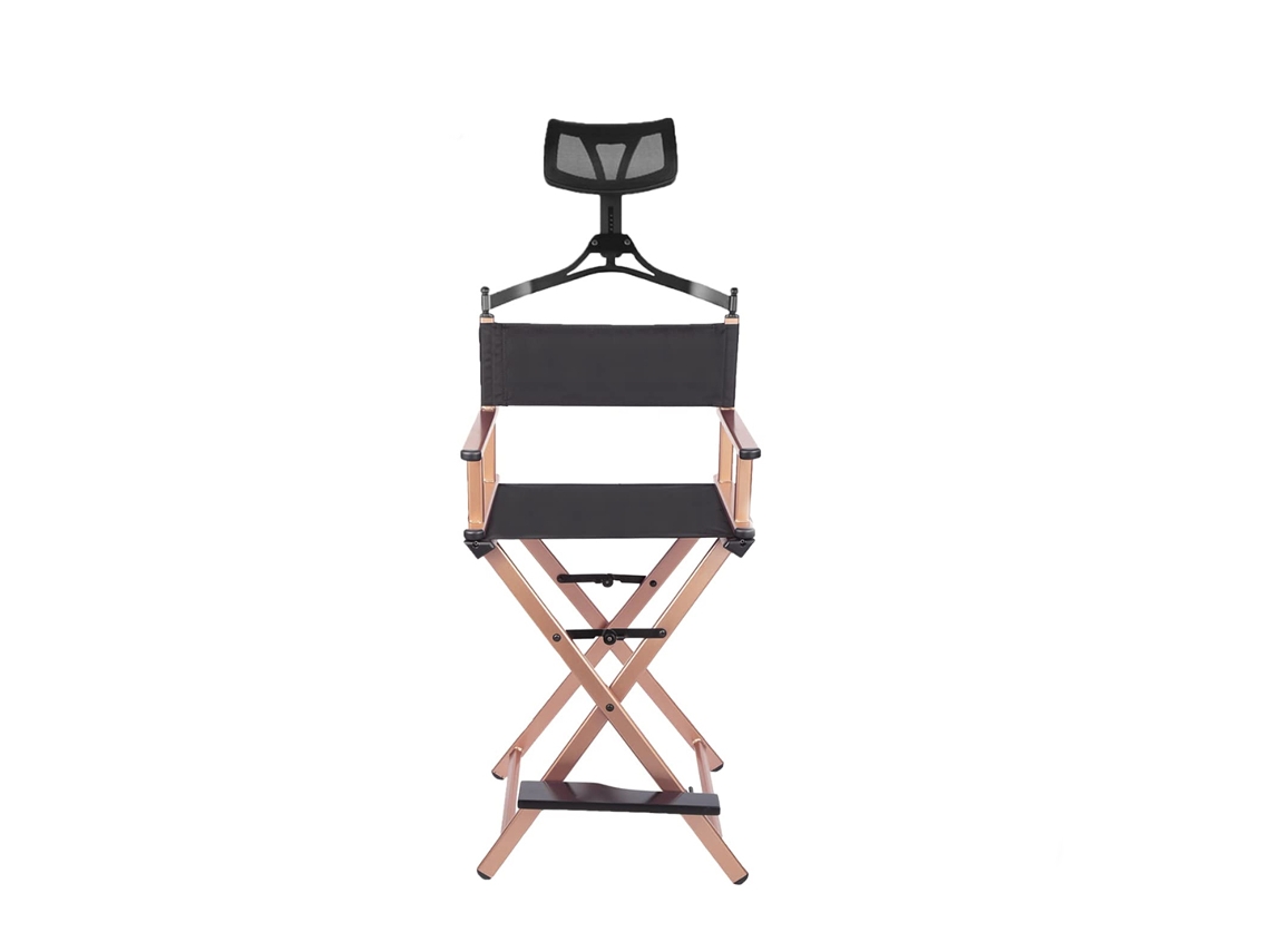 Silla de maquillaje con reposacabezas, oro rosa, Lookimport