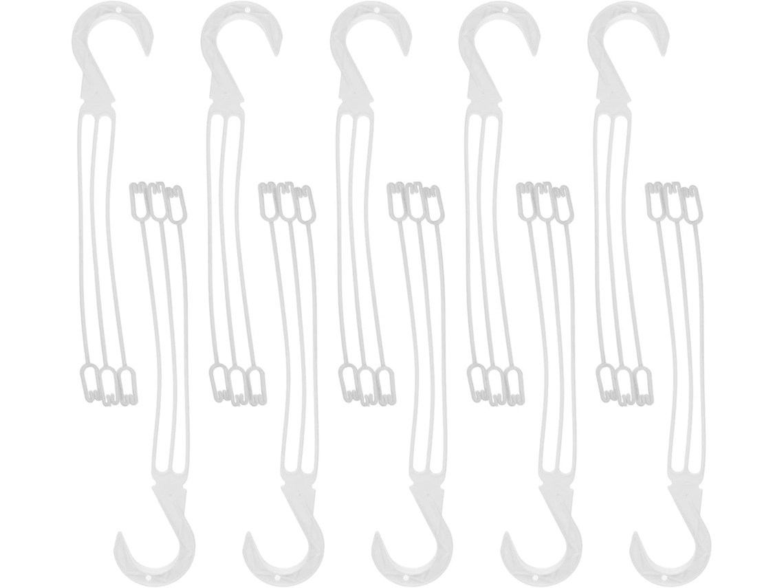 Kichouse Pack De 10 Macetas Colgantes, Cestas Colgantes De Plástico De 30 Cm Con Ganchos, Ideales Para Colgar En