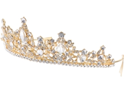 Tiara De Casamento Elegante, Coroa De Noiva Com Detalhes Refinados E Acessório Decorativo.