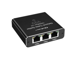 Switch De Red Qoltec 52294 Mini 3 Puertos Rj45 1000mbps Usb-c