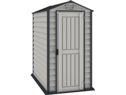 Caseta Jardín - Evermore 4x6 - Resina PVC - Color Gris Claro y Oscuro DURAMAX