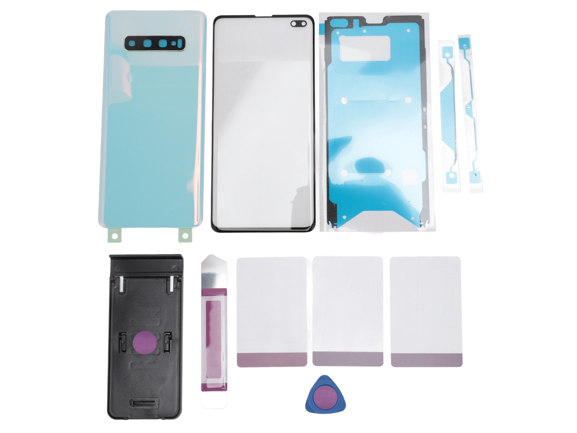 Accesorios De Vidrio Para Teléfonos Móviles (cubierta Trasera De Reemplazo Para Samsung Galaxy S10+ Plus, Vidrio De Lente Exterior Frontal De Reemplazo Para Pantalla)