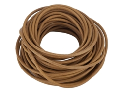 Tira De Cuero De Vaca Genuino Trenzado Plano De 11 Yardas - 3 Mm De Espesor, Adecuado Para Cinturones, Pulseras Y Collares.