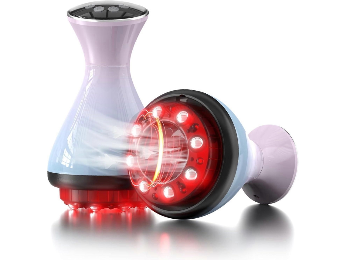 Masajeador inteligente con ventosa, 15 niveles de intensidad y terapia de luz roja, dispositivo de vacío multifuncional para alivio GOKOCO