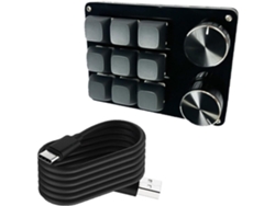 Teclado De 9 Teclas Con 10, 12 Y 15 Botones Personalizables E Interruptores De Acceso Rápido.