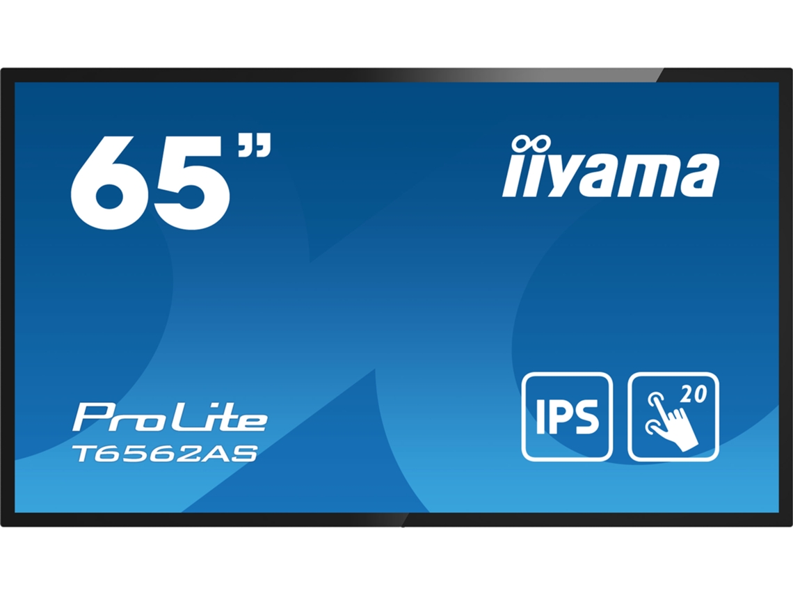 Pantalla táctil Prolite T6562as B1 de 165 cm, 3840 x 2160, 4K Ultra HD, Iiyama (65)