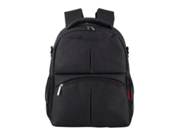 Mochila Gestante Mummy Grande Capacidade Multifuncional Bolsa Fralda Nursing (carvão)