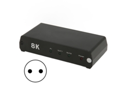 Divisor Hdmi 1 Entrada 2 Salidas 8k 60hz Hdr Switcher Hdmi 2.1 Plug Eu