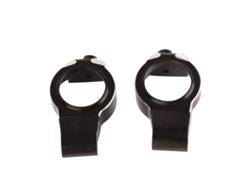 2 Piezas De Soporte De Buje De Aluminio Con Eje En C Para Coche Rc Traxxas 1/5 Con Bloqueo De Rueda - Negro