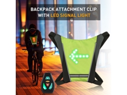 Clip Para Mochila Con Intermitente Led, Recargable Por Usb Con Control Remoto Para Ciclismo, Correr Y Senderismo.