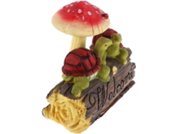 Estatua De Tortuga De Resina Con Setas Decorativas Para Adorno De Jardín.