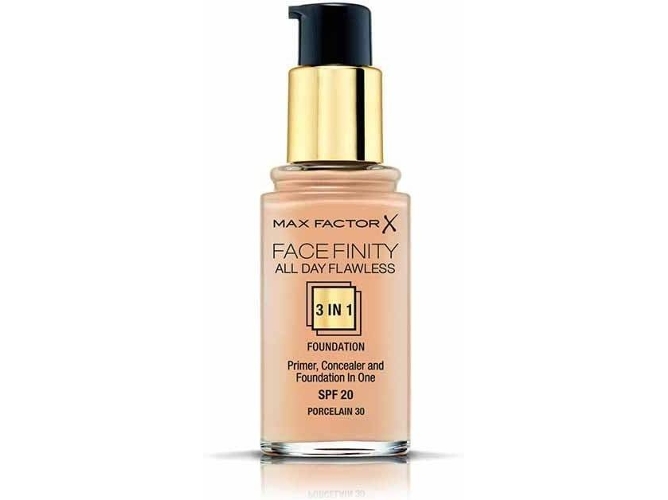 Base MAX FACTOR Facefinity 3 In 1 Foundation SPF20 30 Porcelain ( 30 ml)