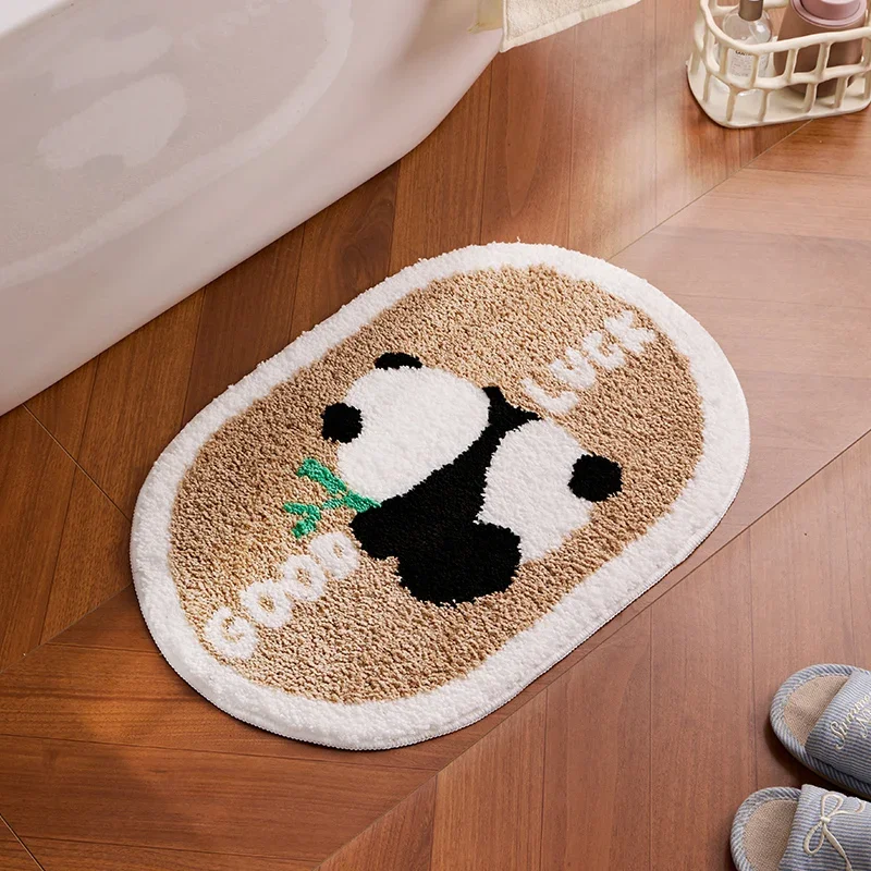 (estilo 2 40x60cm) Alfombra De Baño De Peluche Con Diseño De Animales De Dibujos Animados, Alfombra Decorativa Para El Hogar