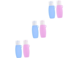 3pièces Botellas De Voyage Silicona Frascos Distributeurs Impermeables Pour Lotion Et Produits Soins