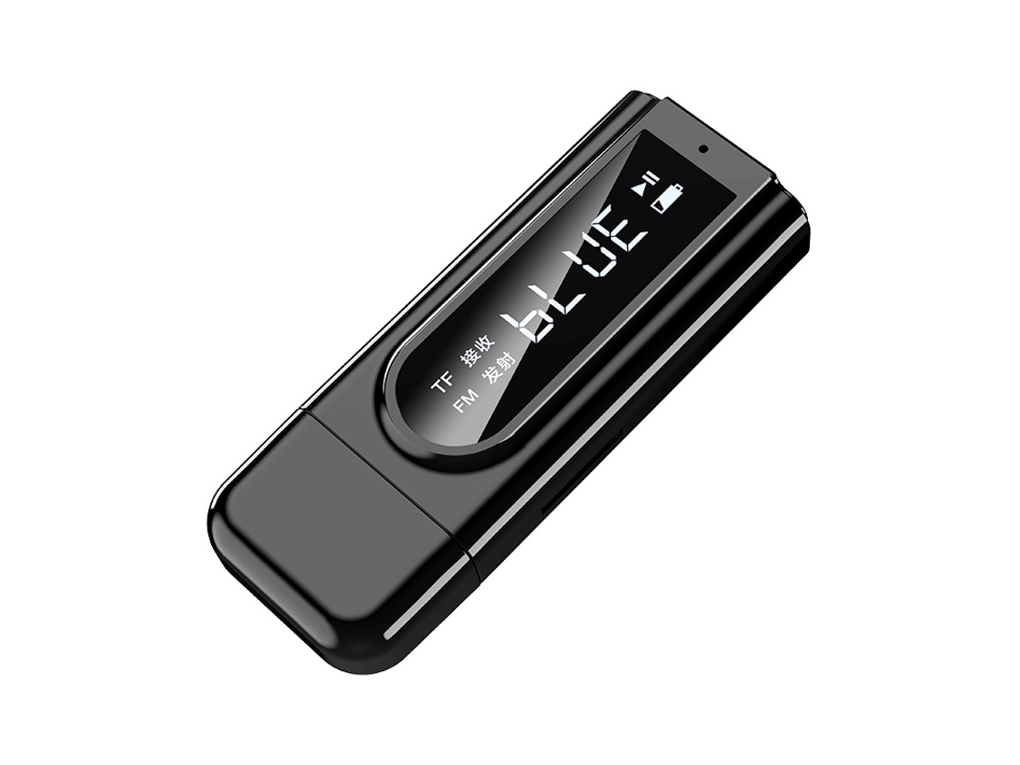 Adaptador Usb Preto Para Veículos, Transmissor E Receptor Aux, Transmissor Estéreo De Saída Dupla.