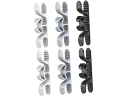 Organizador de cables de 6 piezas para electrodomésticos de cocina, bridas adhesivas, enrollador de cables Gokoco