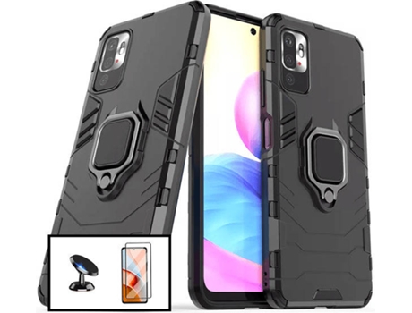 Kit Carcasa + Protector de Pantalla Xiaomi Redmi Note 10 5G PHONECARE Negro