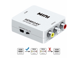 Convertidor HDMI para RCA AV 2 (Blanco)
