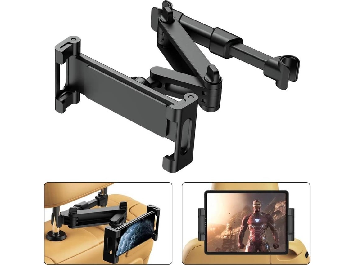 Soporte Telescópico Automático Negro Para Teléfonos Y Tabletas De Hasta 10,5 Pulgadas, Compatible Con Portátiles, Notebooks Y Tabletas Usb L