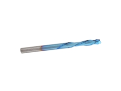 Fresa De Acero De Tungsteno, 2 Filos, Recubrimiento Azul, Cnc, 3,175 X 17 X 45 Mm, Para Grabado Y Mecanizado.