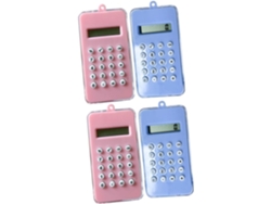 Mini calculadora portátil con diseño divertido, calculadora de bolsillo, color aleatorio, 2 unidades Gokoco