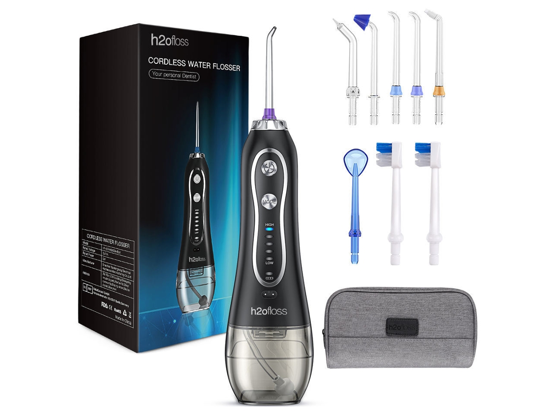 Irrigador Oral Portátil Digitallab H2of Negro