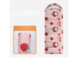 Saco De Dormir Para Acampar - 1 Kg, Impermeable, Apto Para Todas Las Estaciones, Color Rosa. Panoona