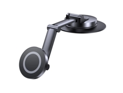 Soporte Para Coche Magsafe Con Brazo Giratorio Universal Para Salpicadero Yizhood, Zinc, Magnético, Negro