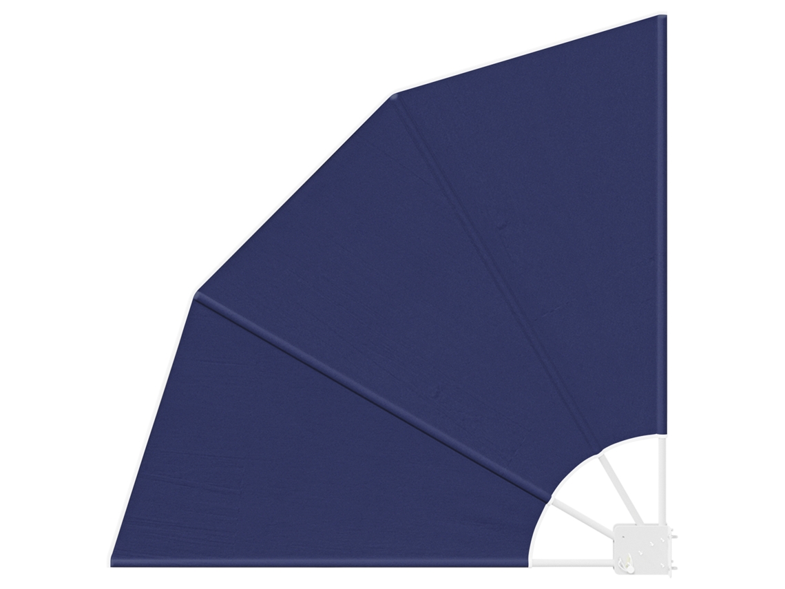 Biombo para balcón vidaxl azul marino poliéster (115x115 cm)