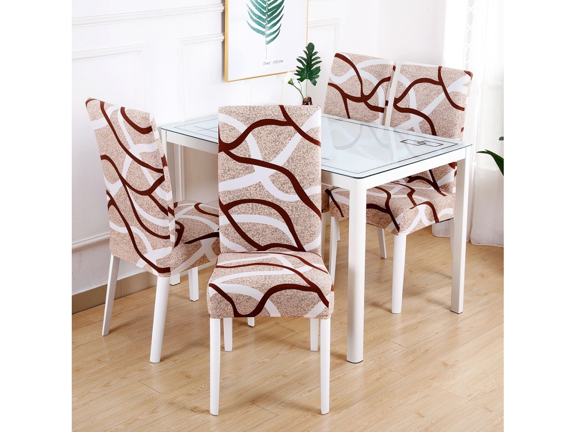 1 paquete de funda protectora extraíble para silla de comedor para el hogar, color restaurante 17-Tamanho universal LUUCOZK