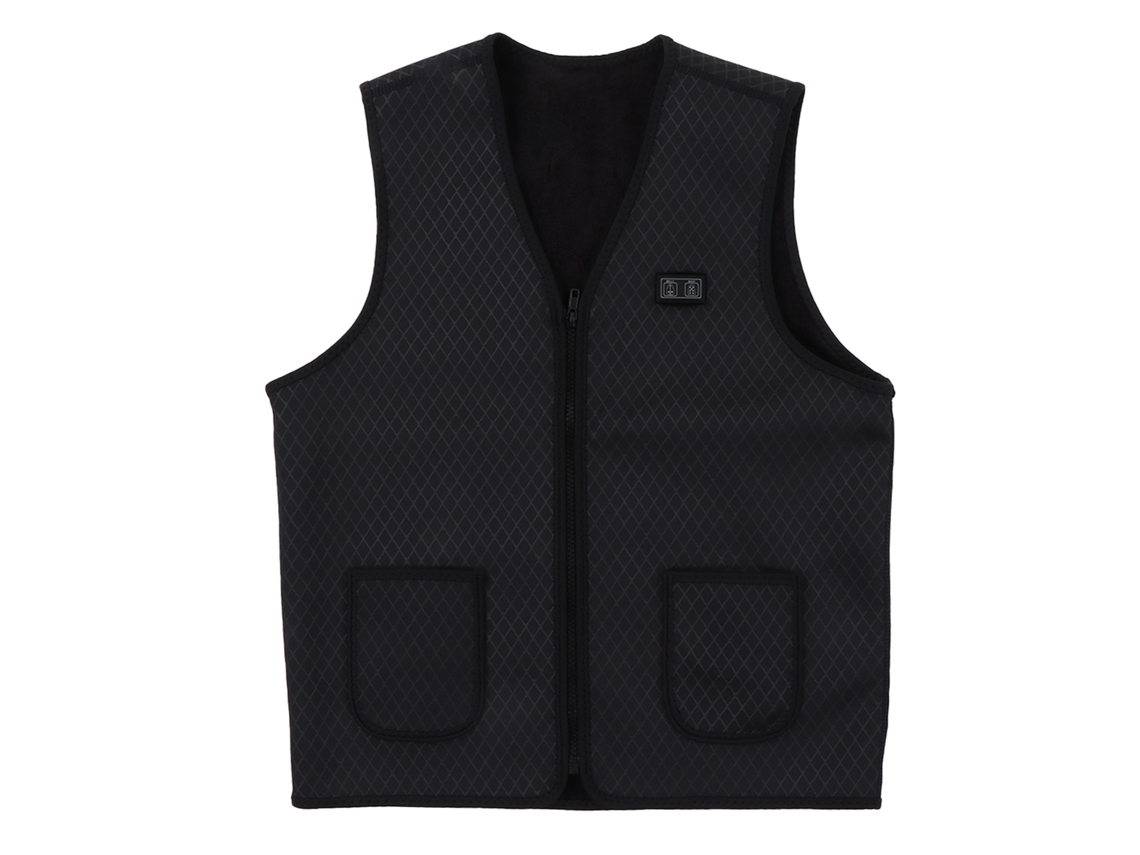 Chaleco Calefactable Electrónico Unisex Con 9 Zonas Y 3 Niveles, Lavable Para Uso En Exteriores.