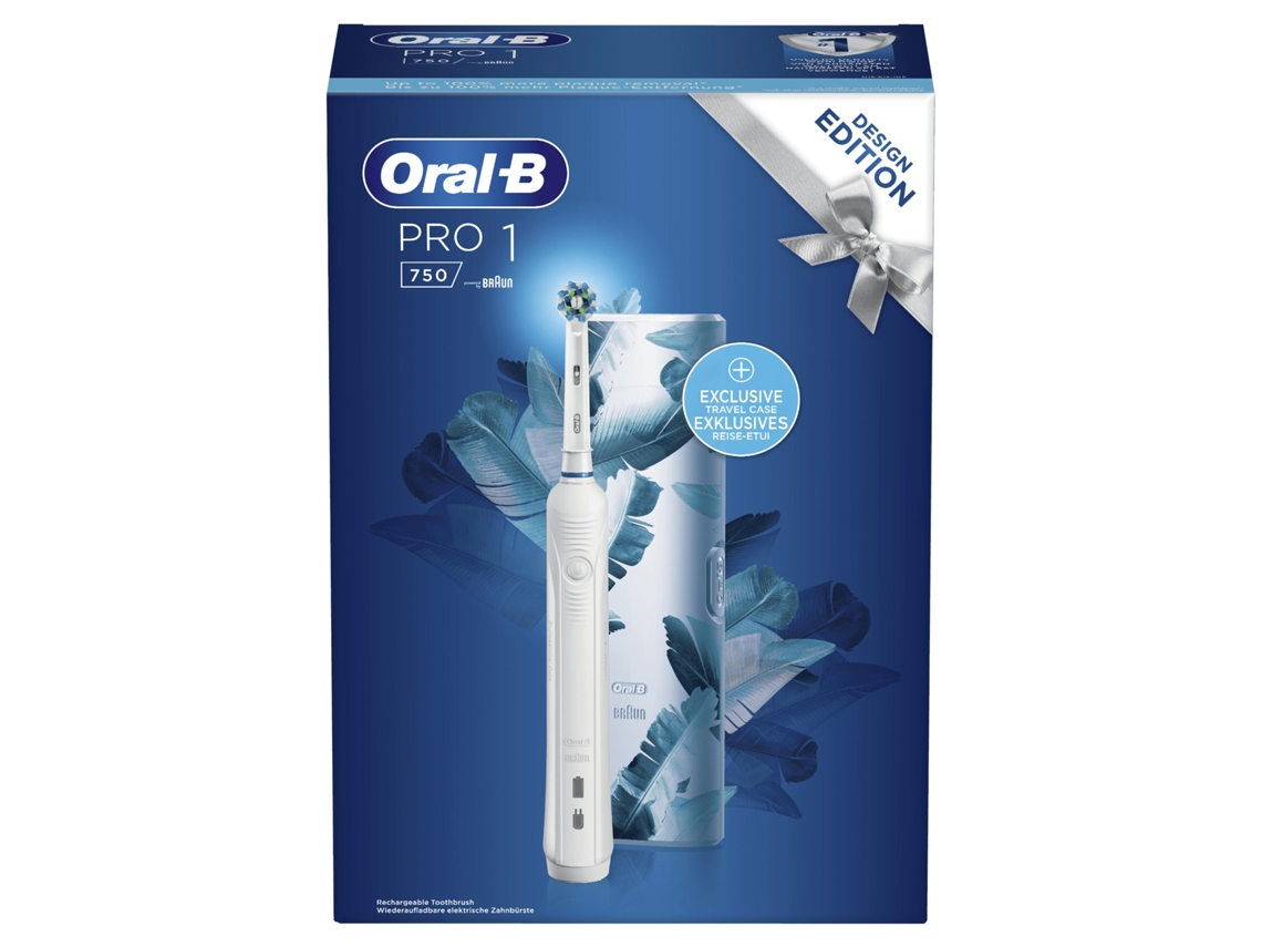 Cepillo de Dientes Eléctrico ORAL B Pro 1 750 Diseño Blanco