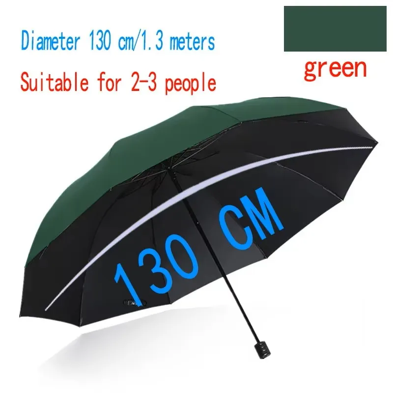 (verde, 12k) Guarda-chuva Grande, Estrutura Reforçada, Resistente, Impermeável E À Prova De Vento.