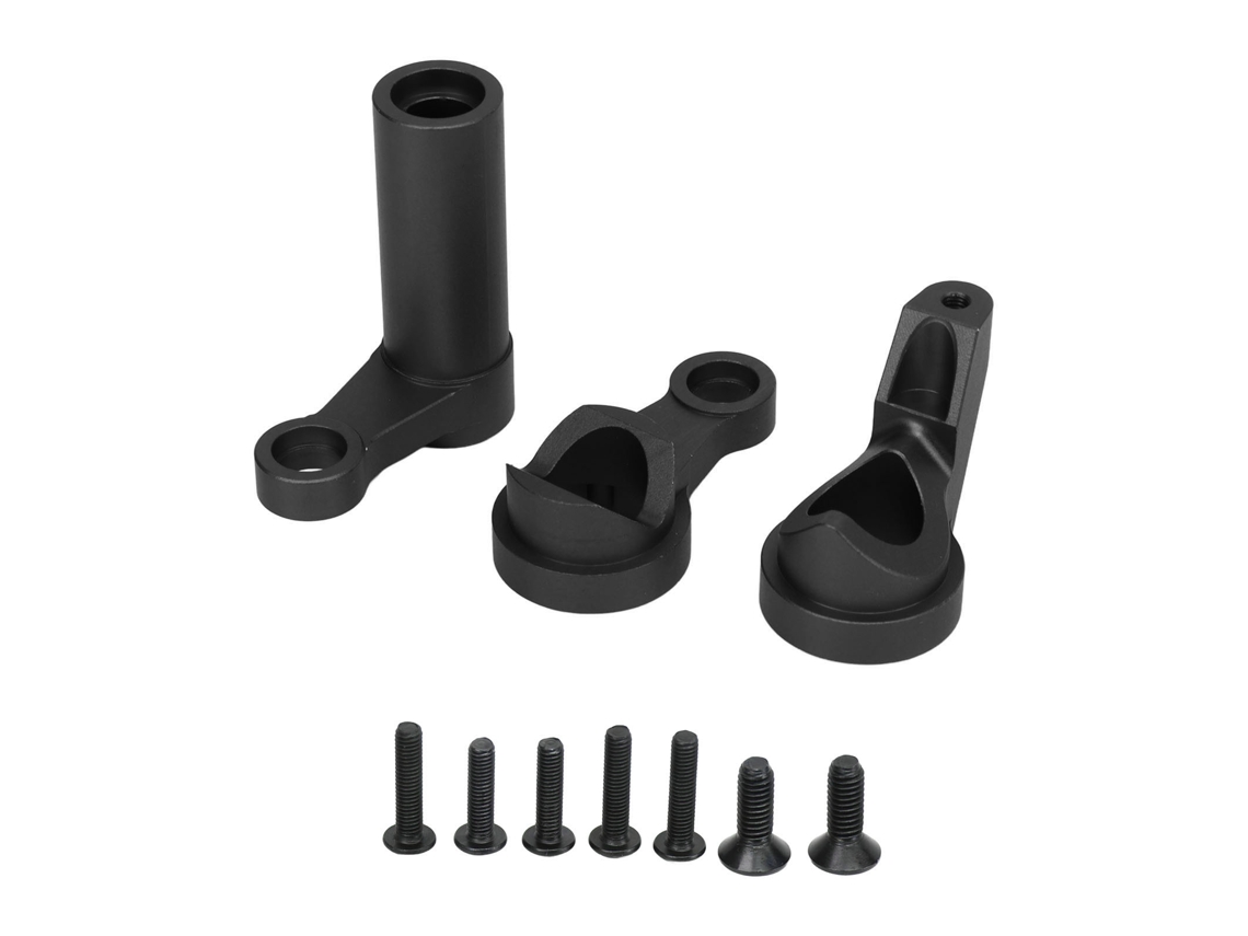 Kit De Mejora De Piezas De Dirección Para Coche Rc, Aluminio, Para Traxxas 1/8 4wd Sledg, Negro