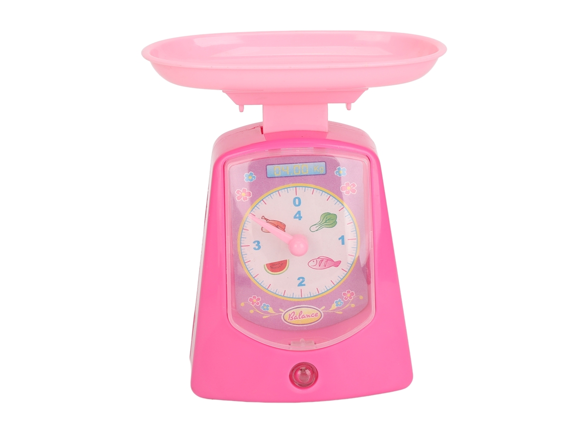 Balança Elétrica Infantil Educativa Rosa - Brinquedo De Roleplay Para Crianças