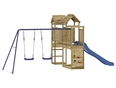 Parque Infantil De Exterior VIDAXL Marrón Madera
