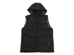 2026-chaleco Calefaccionado Con Capucha Usb 7 Zonas Fibra De Carbono Temp Constante Para Ski Outdoor Xxl Negro