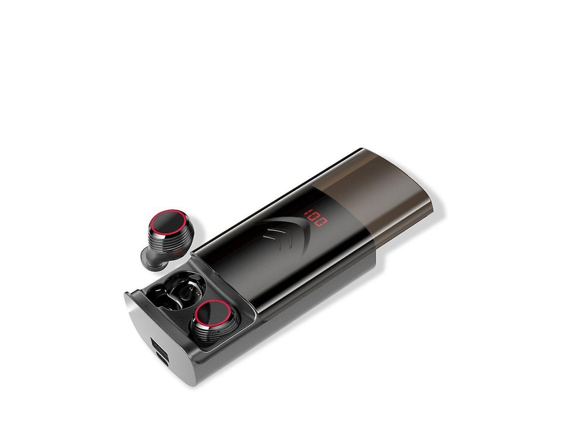 Auriculares Bluetooth Tws 6000mah Ipx6 Pantalla Digital Negro