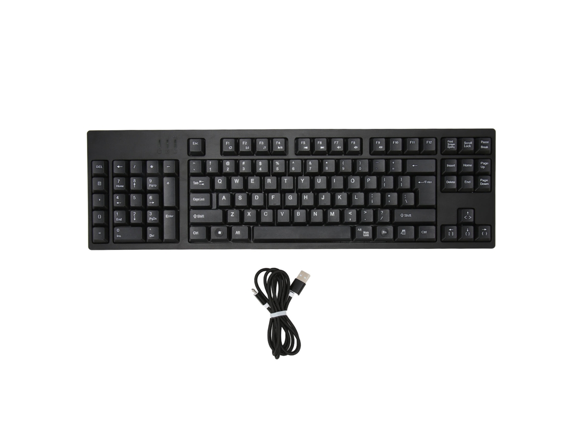 Teclado USB con cable para zurdos con 109 teclas