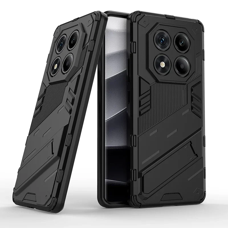 (negro, Redmi 14c) Funda Protectora Antigolpes Para Teléfono Con Protector De Cámara