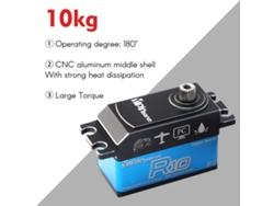 Servo Digital Yipinservo De 10 Kg Con Engranajes Metálicos, Resistente Al Agua, Para Coches Y Robots Rc A Escala 1/8 Y 1/10.