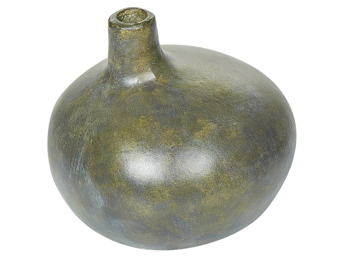 Jarra Decorativa Klang Cerâmica 18 Cm Cinzento