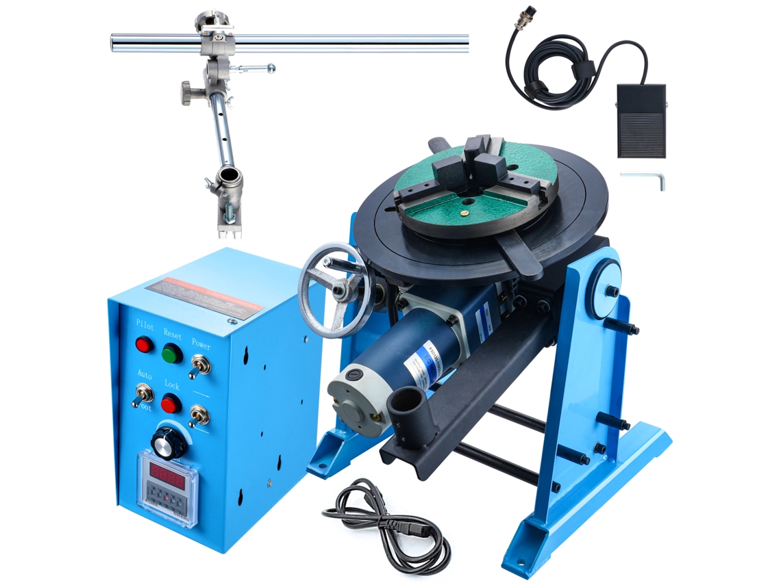 Posicionador de soldadura rotatorio Succebuy de 50 kg, mesa giratoria de 0 a 90 grados, 0,5 a 6 RPM