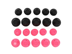 20 Piezas Rizador De Pelo Champiñón Silicona Suave Tamaños Diferentes Rodillo Para Dormir Estilo Mujer Rosa Negro