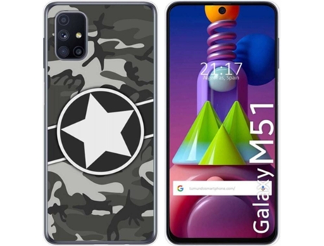 Carcasa Samsung Galaxy M51 TUMUNDOSMARTPHONE Camuflaje 02 Multicolor