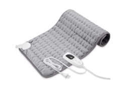 Manta térmica Digitallab de tela suave, elegante y segura, 76 x 40 cm (gris)
