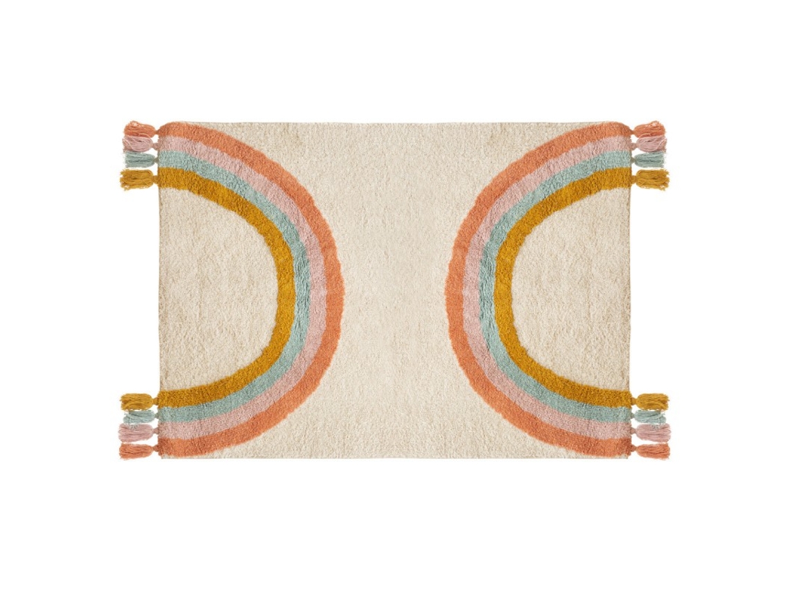 Alfombra algodón beige 100x150cm MUEMUE