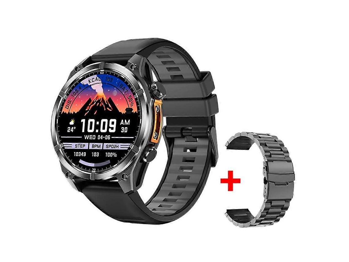 Reloj inteligente deportivo HD300 con pantalla AMOLED de 1,43 pulgadas y correa doble que detecta el oxígeno en sangre. Ly Ebike